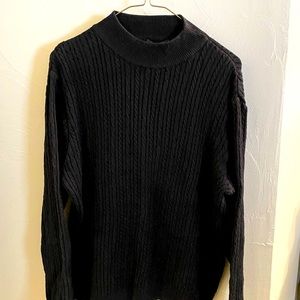 Black Cable Knit Sweater